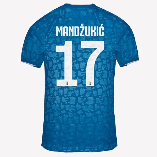 Camiseta Juventus NO.17 Mandzukic Replica Tercera Ropa 2019/20 Azul